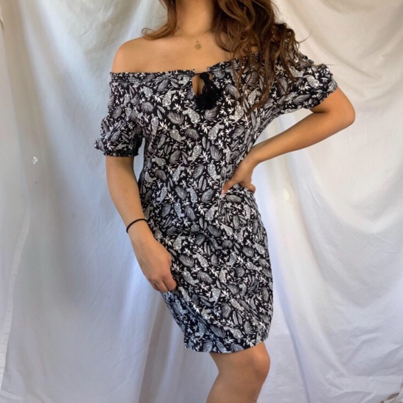 Cheetah leopard palm animal print dress - Picture 2 of 4